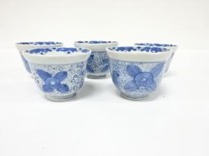 古伊万里　染付　向付　5客